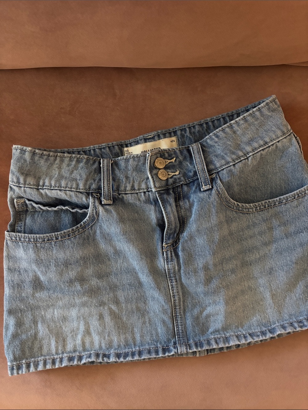 Hollister Denim Mini Skirt/Skort w Shorts